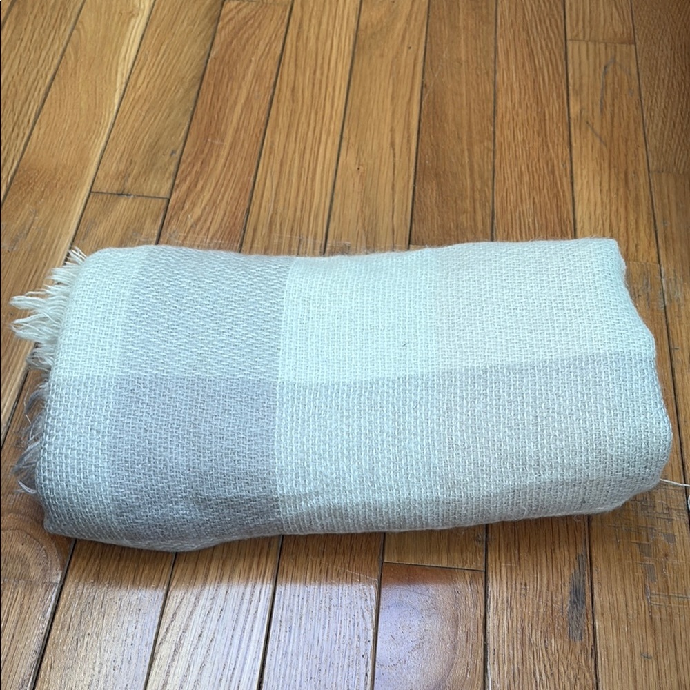 Cozy Cream Woven Blanket